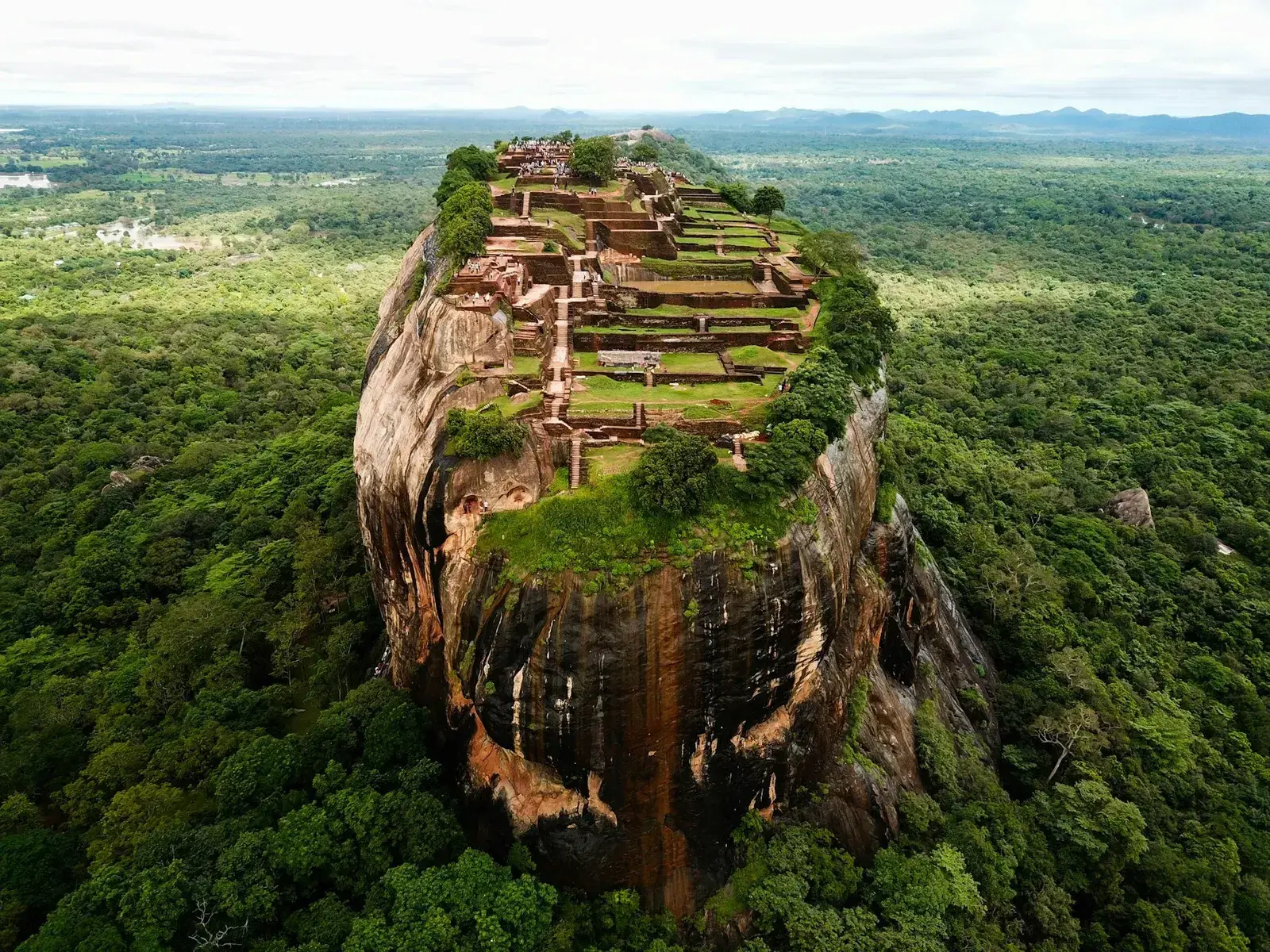Sigiriya rock fortress rising above the jungle